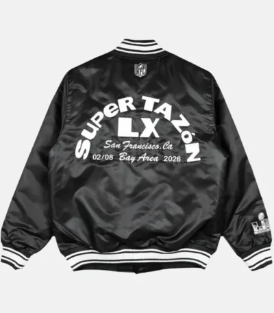 Bad Bunny x Super Tazón Black Starter Jacket