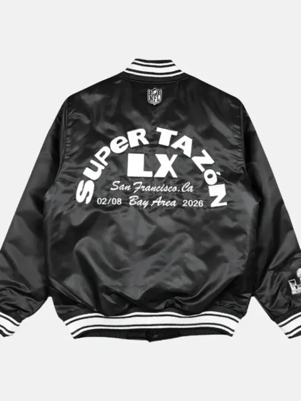 Bad Bunny x Super Tazón Black Starter Jacket