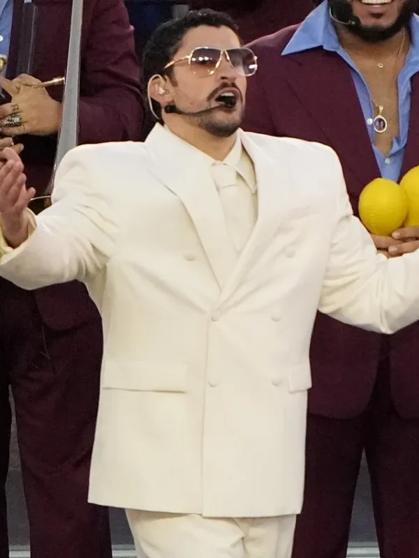 Bad Bunny Super Bowl LX Halftime Show Suit