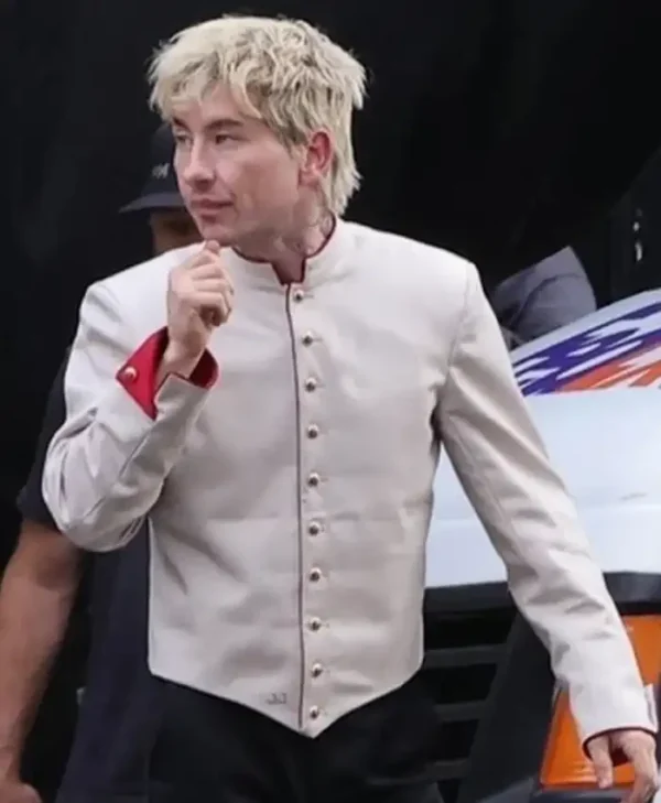 Barry Keoghan Crime 101 White Jacket