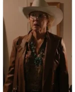 Dutton Ranch Beulah Jackson Brown Leather Blazer
