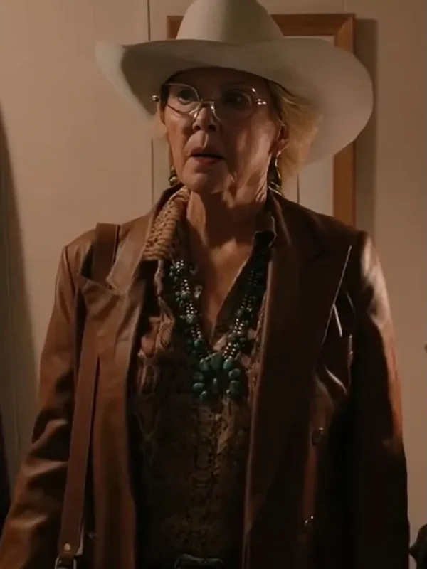 Dutton Ranch Beulah Jackson Brown Leather Blazer