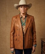Dutton Ranch Beulah Jackson Brown Leather Blazer