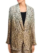 Dutton Ranch Beulah Jackson Leopard Print Blazer