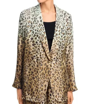 Dutton Ranch Beulah Jackson Leopard Print Blazer