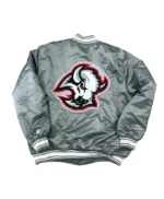 Buffalo Sabres Gray Bomber Satin Jacket