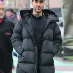 Brett Goldstein Office Romance Black Puffer Coat