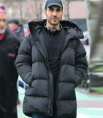 Brett Goldstein Office Romance Black Puffer Coat