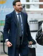 Brett Goldstein Office Romance Blue Wool Coat