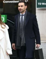 Brett Goldstein Office Romance Blue Wool Coat