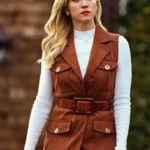 Brittany Snow The Beast in Me Brown Vest