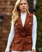 Brittany Snow The Beast in Me Brown Vest