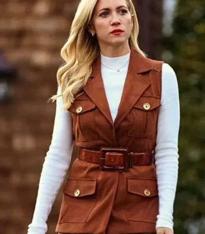 Brittany Snow The Beast in Me Brown Vest