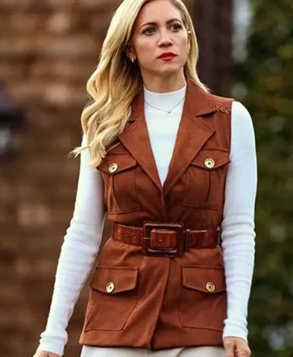 Brittany Snow The Beast in Me Brown Vest