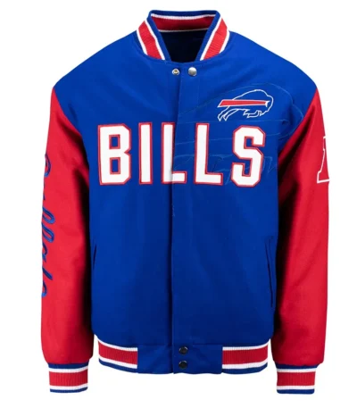 Buffalo Bills Blue and Red Varsity Wool Jacket