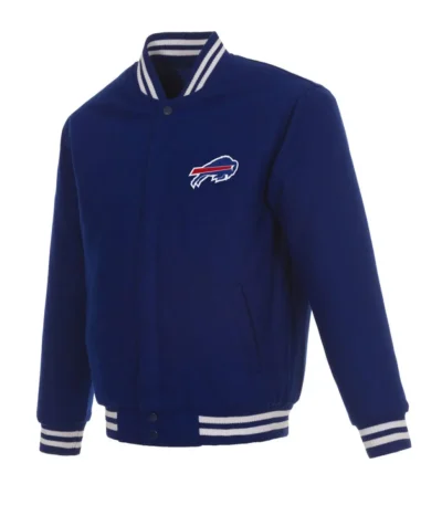 Buffalo Bills Bomber Royal Blue Wool Jacket