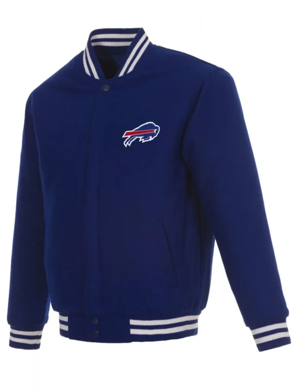 Buffalo Bills Bomber Royal Blue Wool Jacket