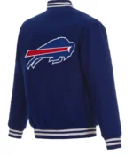 Buffalo Bills Bomber Royal Blue Wool Jacket