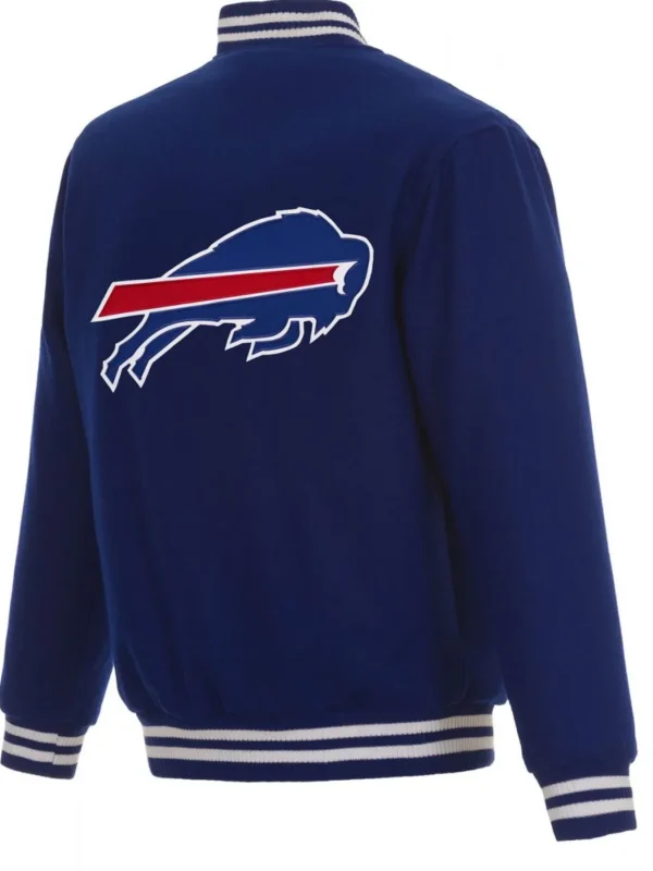 Buffalo Bills Bomber Royal Blue Wool Jacket