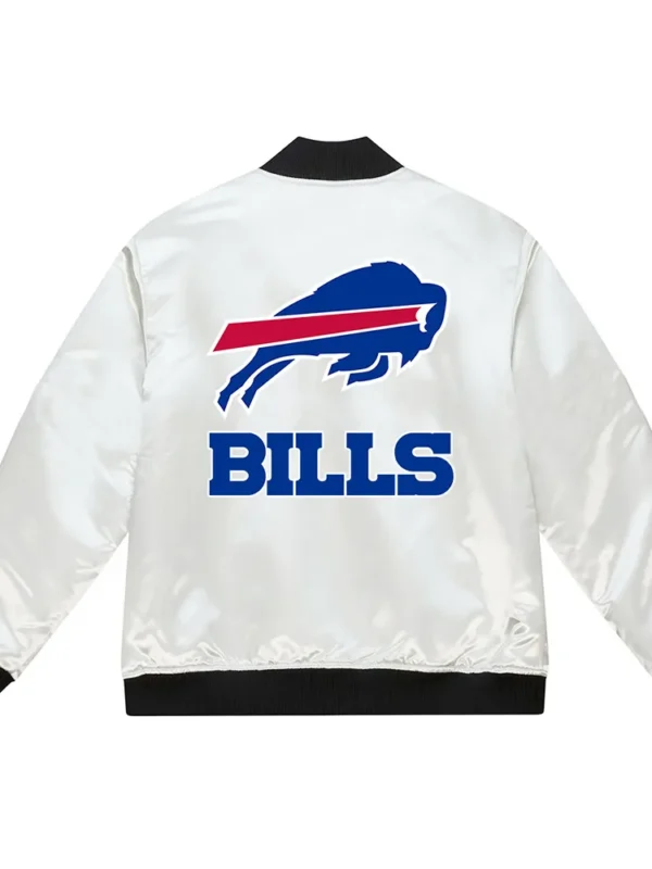 Buffalo Bills Bomber White Jacket