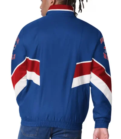 Buffalo Bills Captain Royal Varsity Satin Jacket