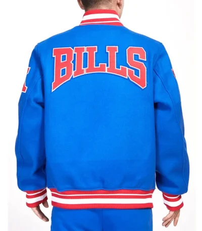 Buffalo Bills Crest Emblem Royal Varsity Jacket