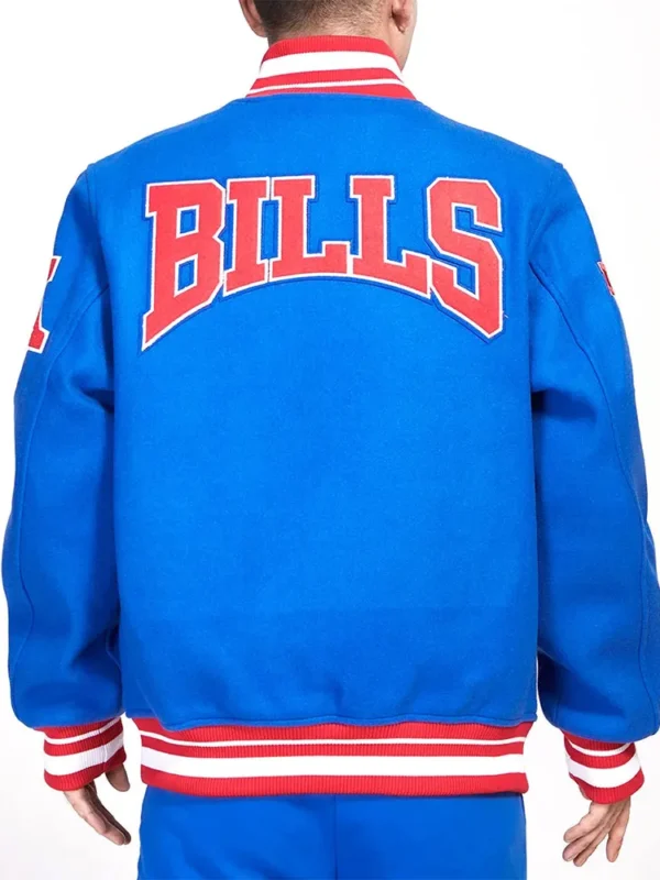 Buffalo Bills Crest Emblem Royal Varsity Jacket