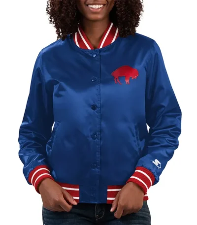 Buffalo Bills Full Count Blue Satin Jacket