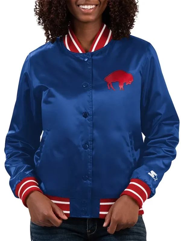 Buffalo Bills Full Count Blue Satin Jacket