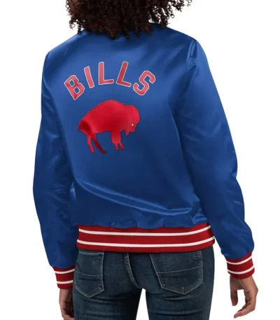 Buffalo Bills Full Count Blue Satin Jacket