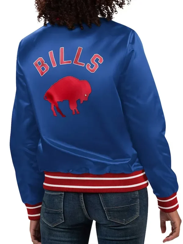 Buffalo Bills Full Count Blue Satin Jacket
