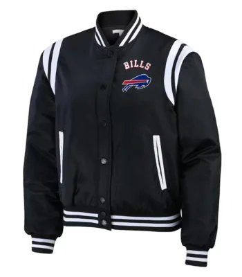 Buffalo Bills Full-Zip Black Bomber Jacket