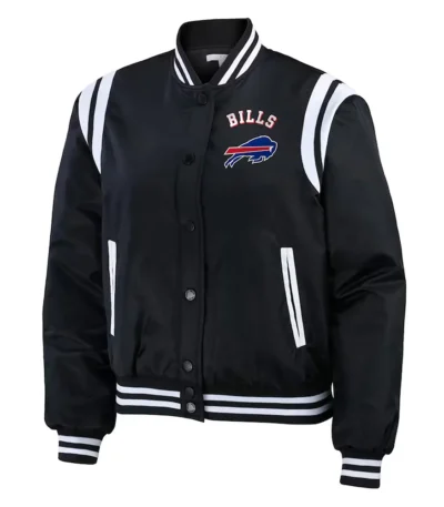 Buffalo Bills Full-Zip Black Bomber Jacket