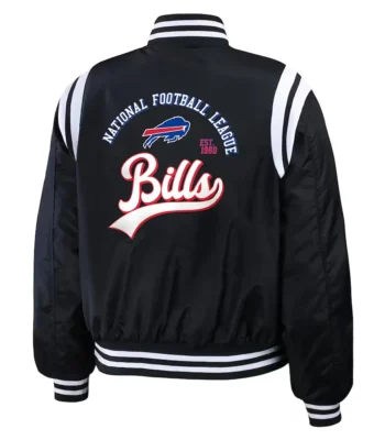 Buffalo Bills Full-Zip Black Bomber Jacket