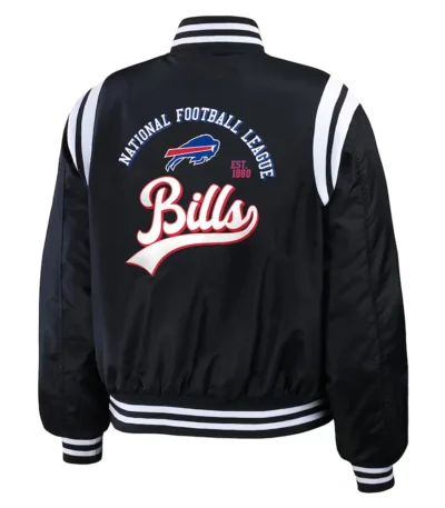 Buffalo Bills Full-Zip Black Bomber Jacket