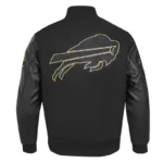 Buffalo Bills Full-Zip Black Varsity Jacket