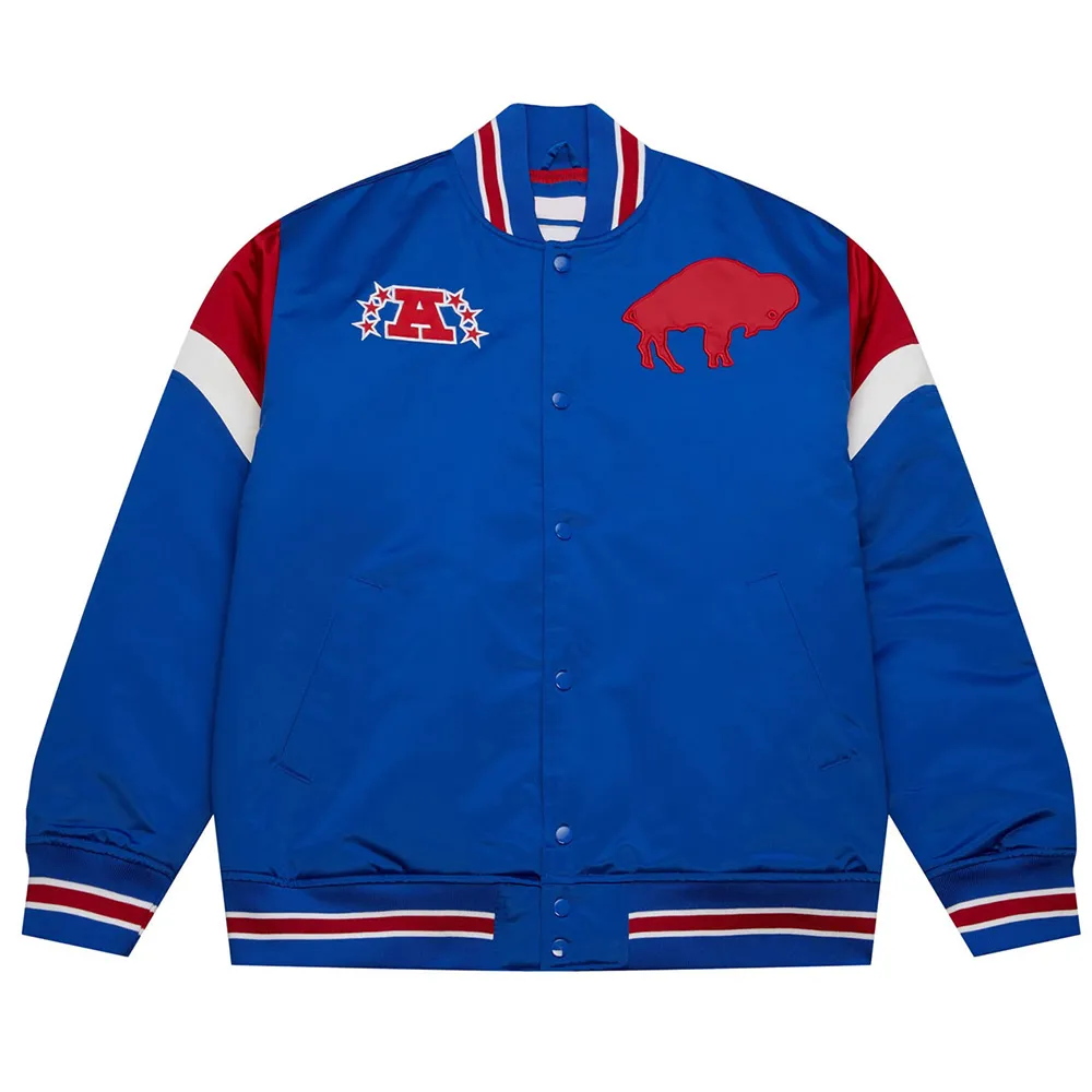 Buffalo Bills Heavyweight Royal Satin Jacket Buffalo Bills Heavyweight Royal Satin Jacket