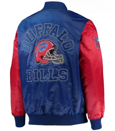 Buffalo Bills Locker Room Throwback Royal Blue and Red Jacket