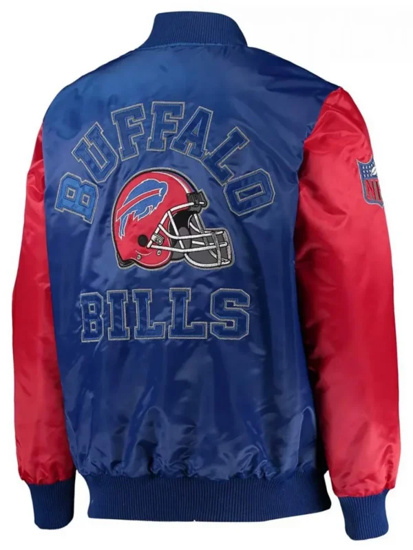 Buffalo Bills Locker Room Throwback Royal Blue and Red Jacket