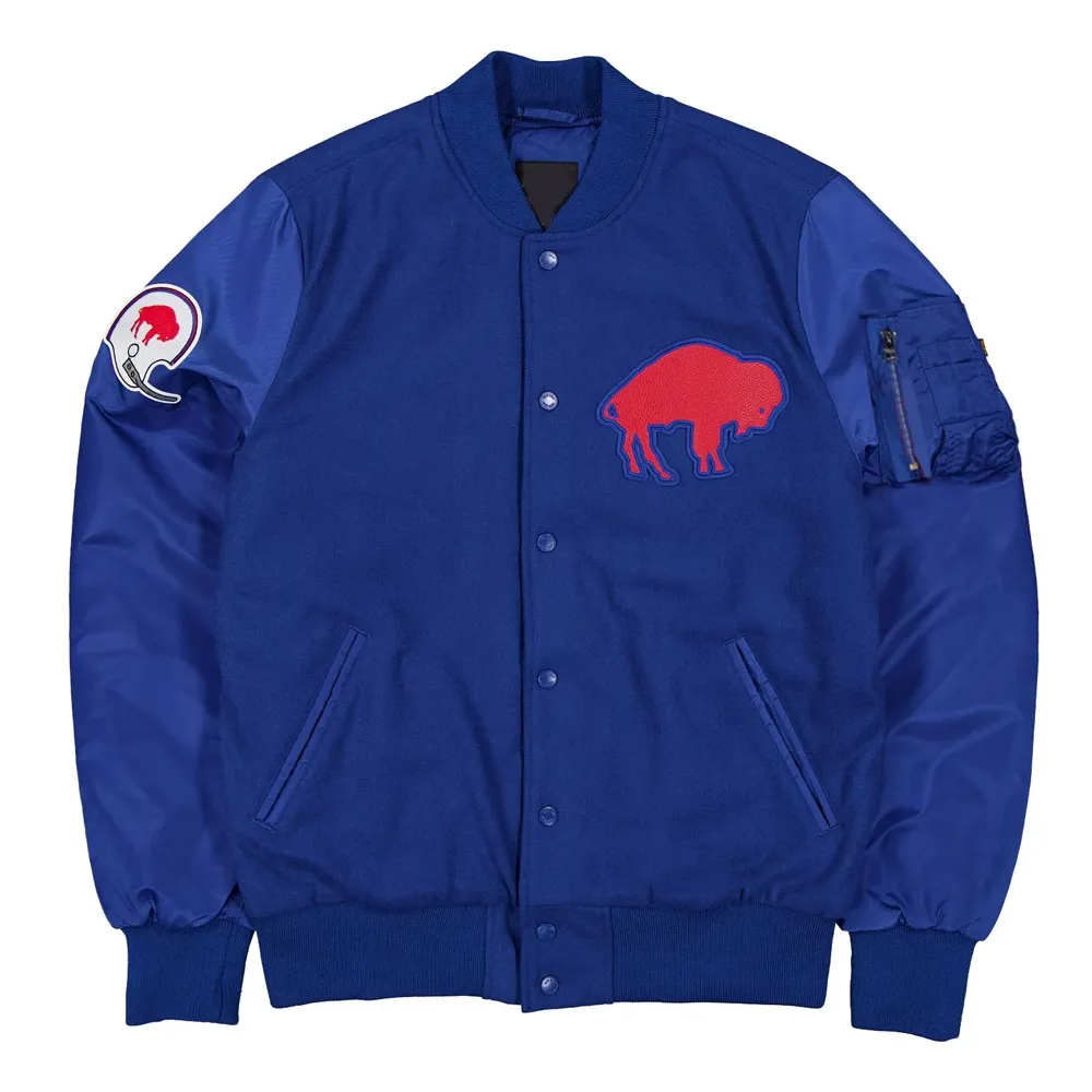 Buffalo Bills MA-1 Historic Varsity Jacket Buffalo Bills MA-1 Historic Varsity Jacket