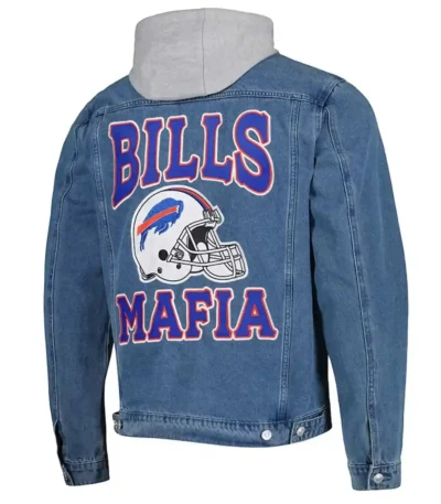 Buffalo Bills Mafia Denim Hooded Jacket