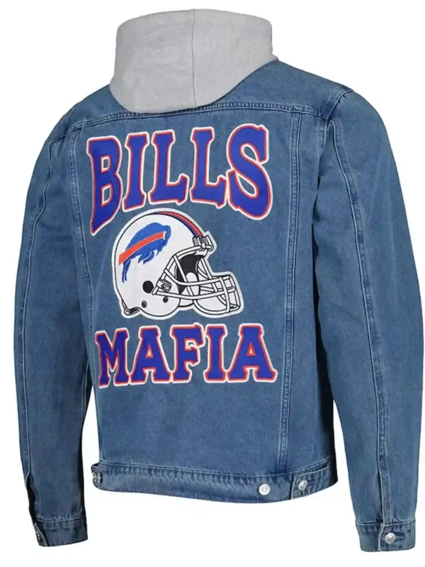Buffalo Bills Mafia Denim Hooded Jacket