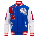 Buffalo Bills Mashup Rib Varsity Wool-Leather Jacket