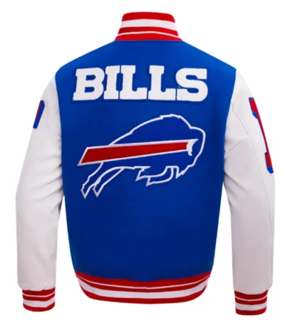 Buffalo Bills Mashup Rib Varsity Wool-Leather Jacket
