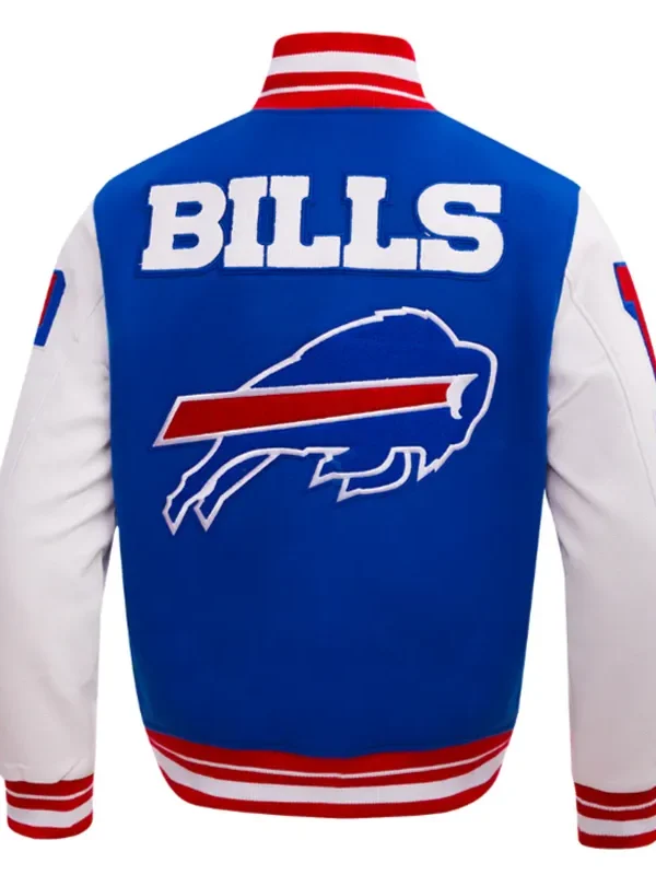 Buffalo Bills Mashup Rib Varsity Wool-Leather Jacket