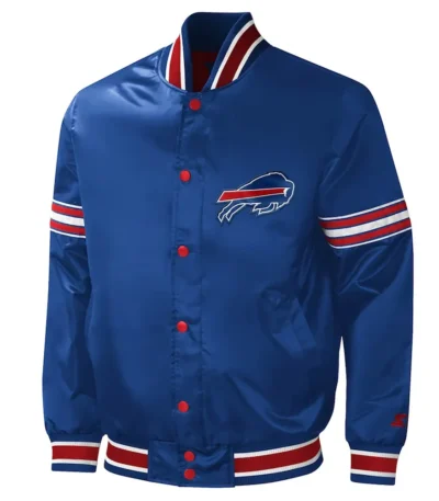 Buffalo Bills Midfield Royal Satin Jacket