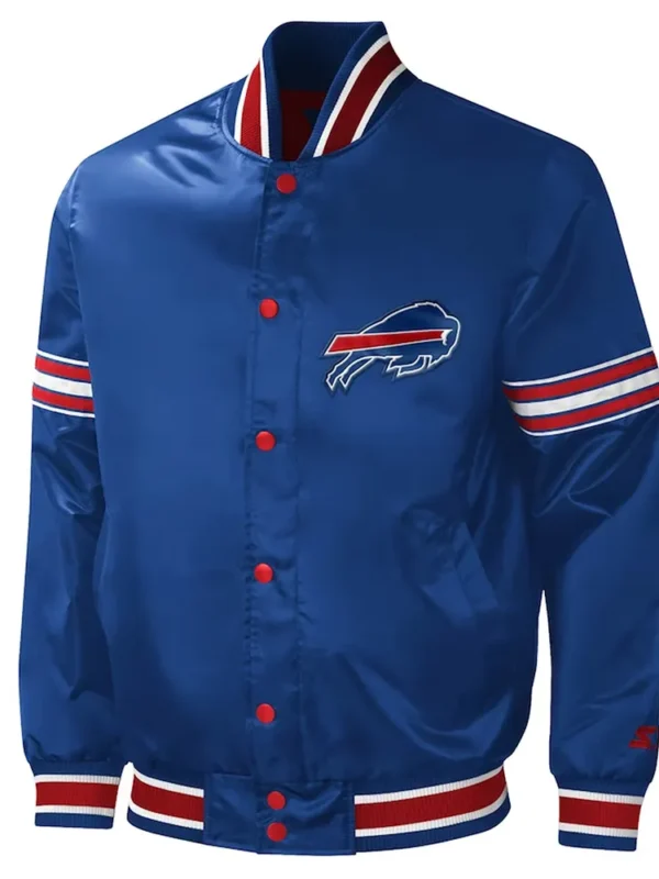 Buffalo Bills Midfield Royal Satin Jacket
