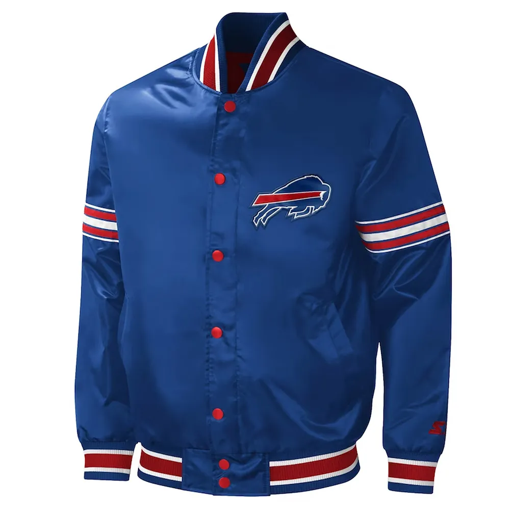 Buffalo Bills Midfield Royal Satin Jacket Buffalo Bills Midfield Royal Satin Jacket