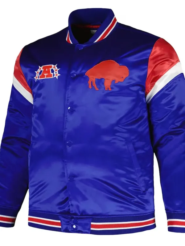 Buffalo Bills Midweight Royal Satin Jacket