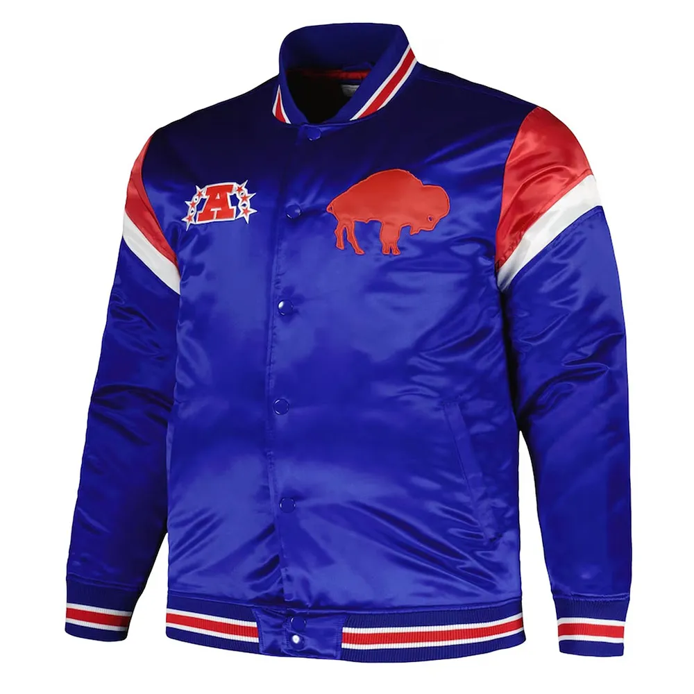 Buffalo Bills Midweight Royal Satin Jacket Buffalo Bills Midweight Royal Satin Jacket